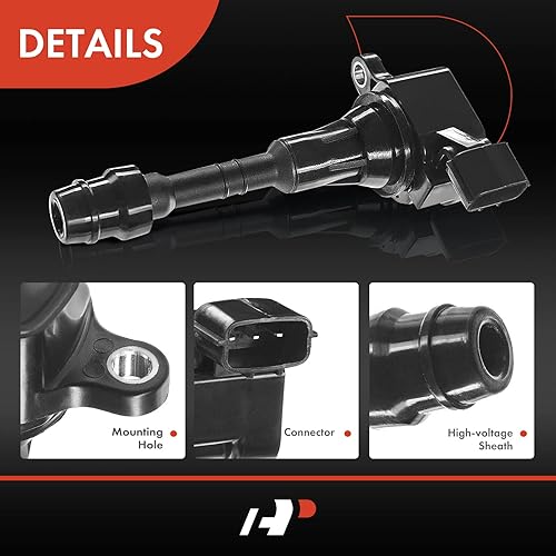 Miniatura 5 de A-Premium Paquete de 6 bobinas de encendido compatibles con vehículos Nissan e Infiniti - 3.0L 3.5L 4.0L - Nissan Frontier 2005-2019, Maxima