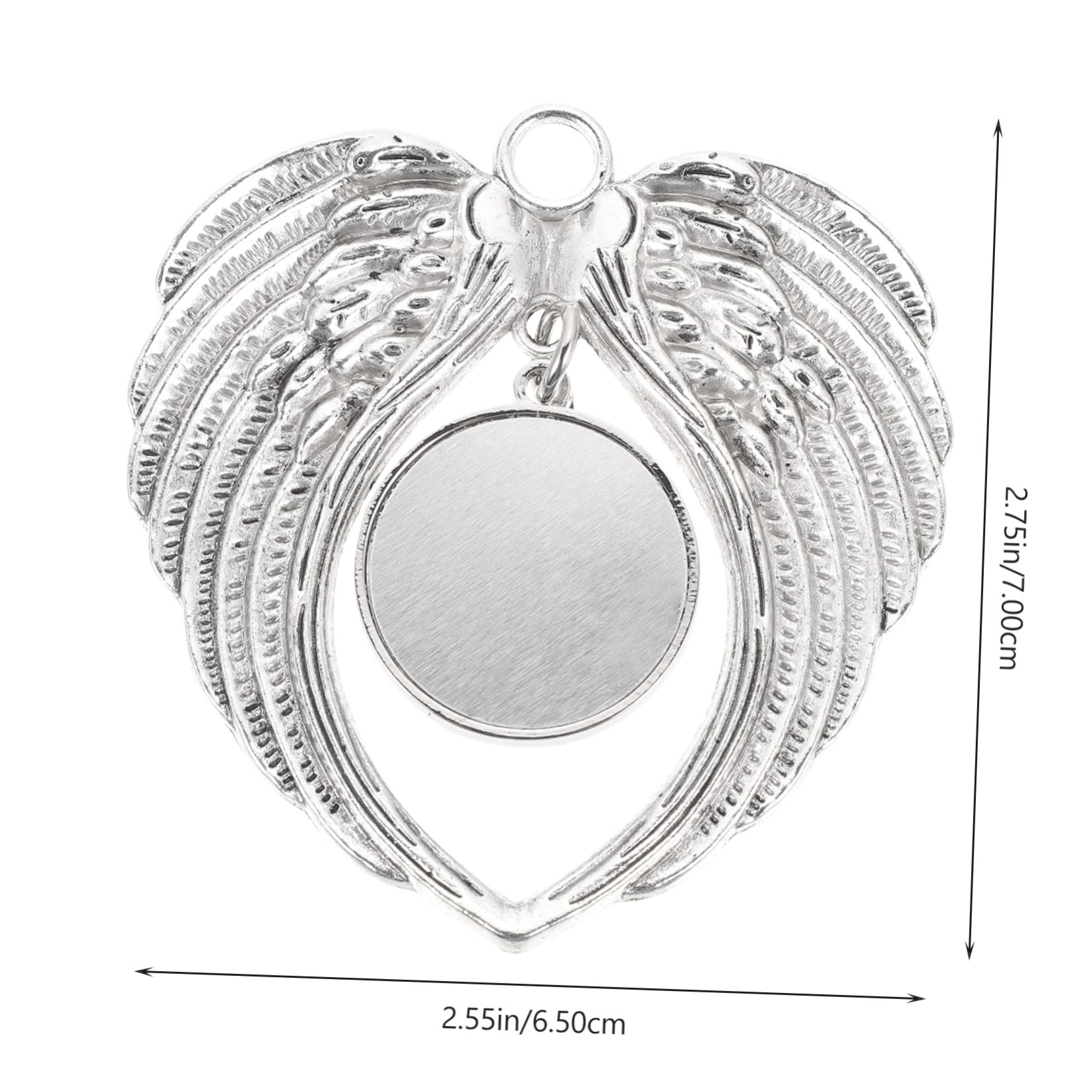 Alipis 18 Piezas Colgante De Alas De Ángel Colgante De Árbol De Navidad s De Sublimación De Navidad Personalizado De Sublimación Adornos De Recuerdo Escena De Navidad