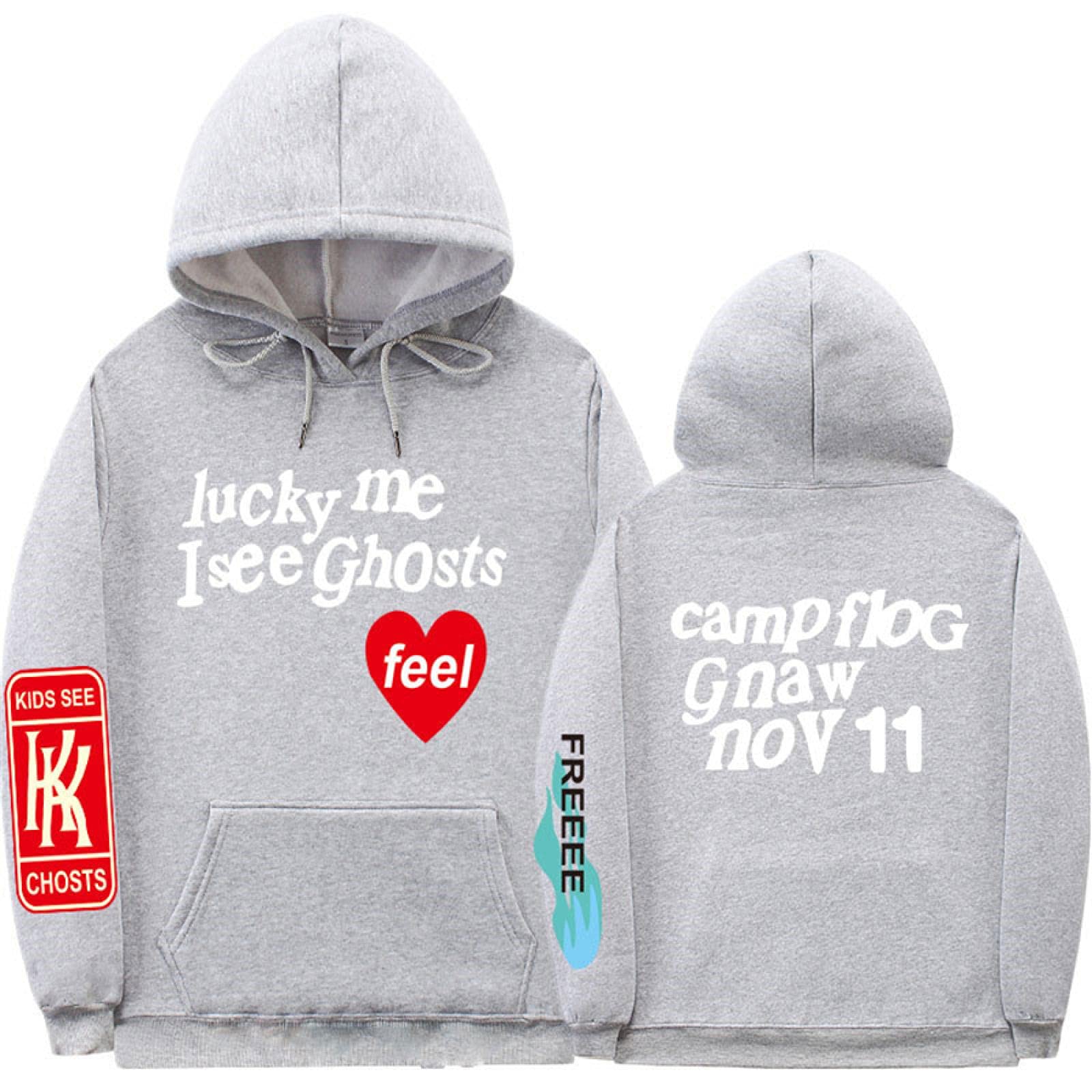 Felpa Semplice E Generosa Felpa con Cappuccio Uomo Donna Hoodie Felpe Pullover Felpe da Uomo Hip Hop Streetwear Felpe con Stampa L