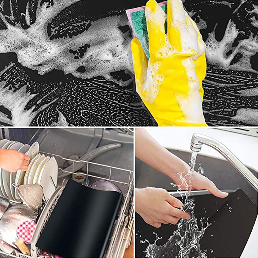 Paquete de 2 forros antiadherentes resistentes para horno: sin BPA ni PFOA, ideal para hornos eléctricos, estufas de gas, microondas, parrillas de carbón y gas — view 7