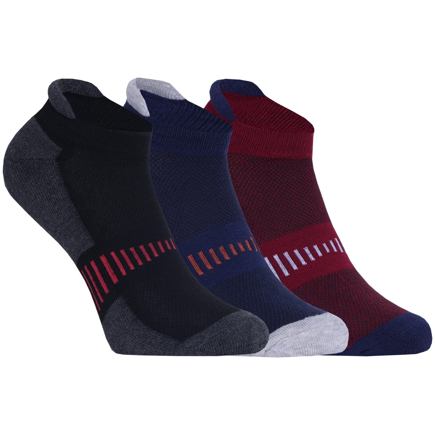 FDREDOMen's Low-Cut Socks I Mesh Designed Ankle Length with Breathable and Lightweight I Free Size Comfortable Sock for Regular Wear Workout Sports