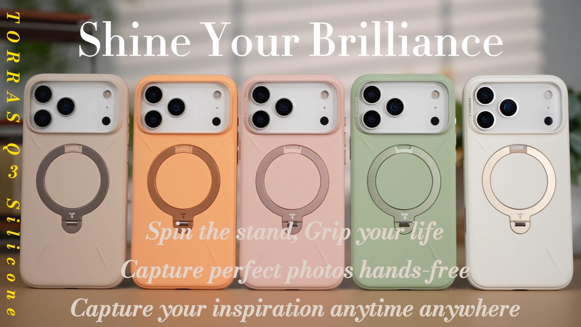 TORRAS Ostand Q3 Silicone iPhone17ホワイト case_qpro_ip17-