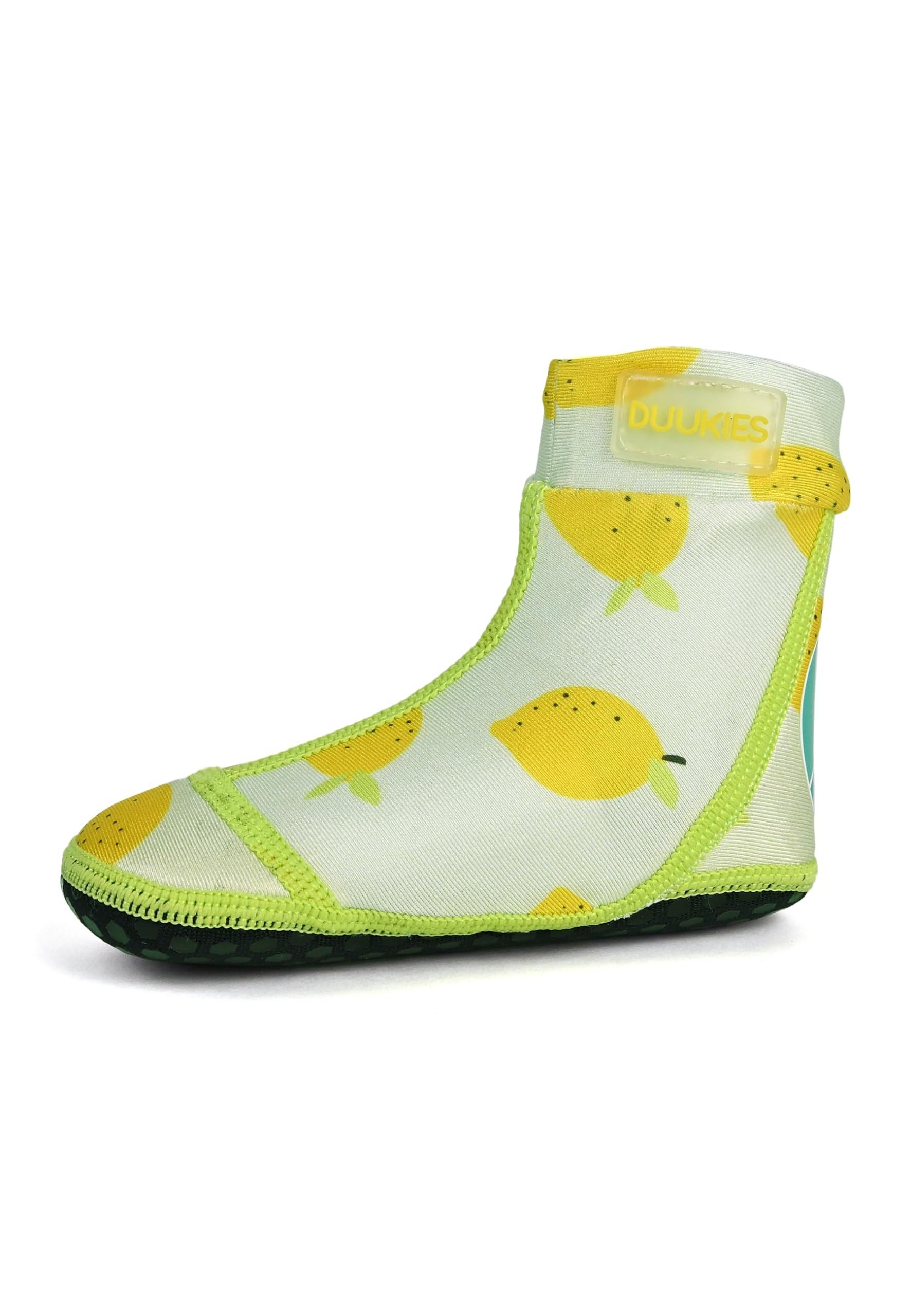 Duukies Chaussettes de plage antidérapantes enfant Motif citron menthe