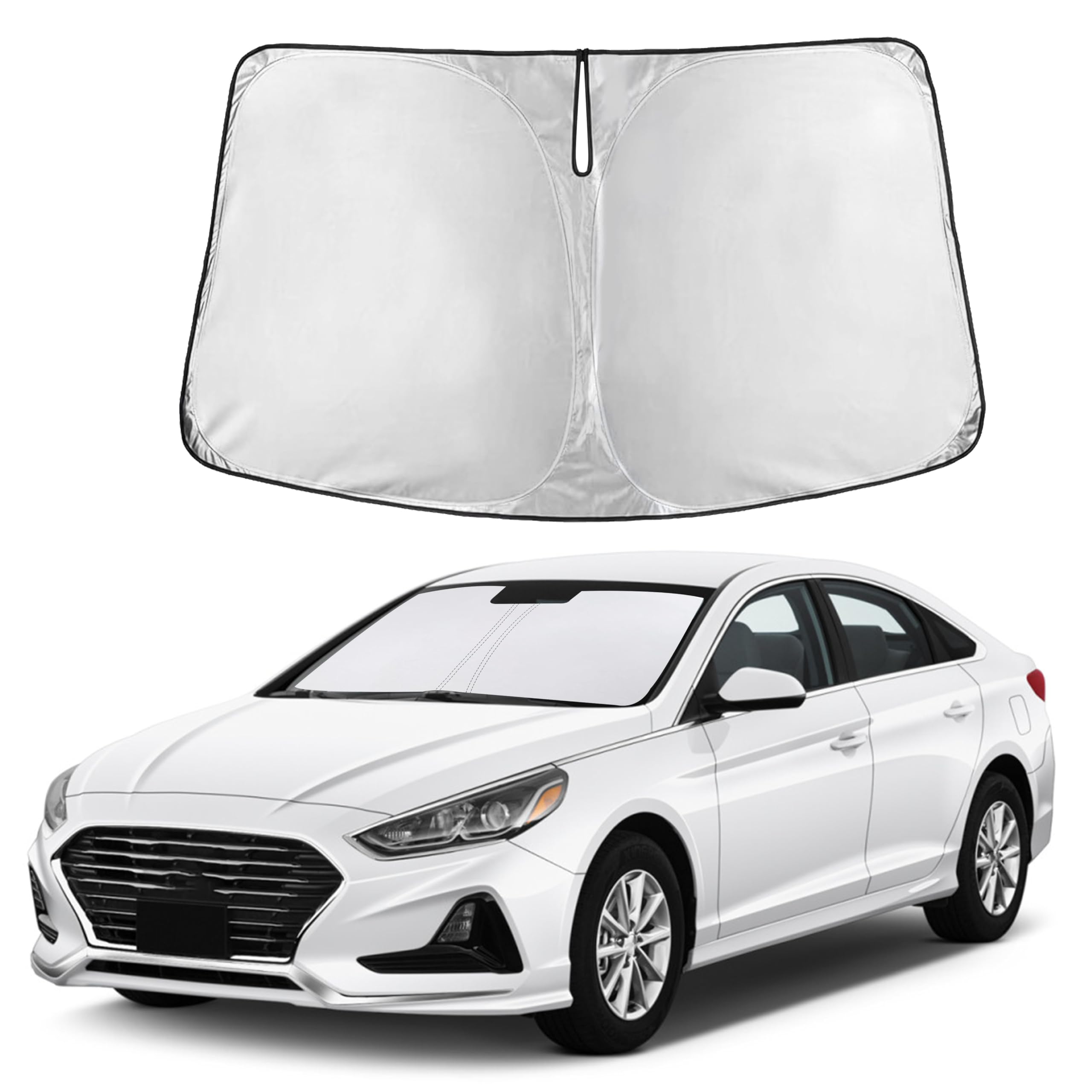 Autovir Windshields Sun Shade Fit for 2015-2017 2018 2019 Hyundai Sonata