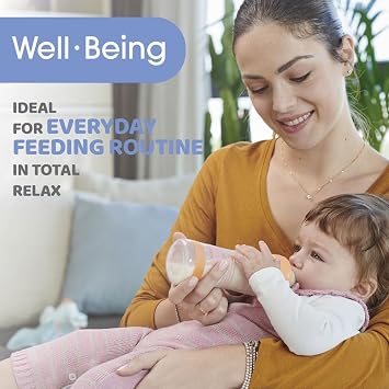 CHICCO Physio vakumlu içecek şişesi, yumuşak silikon ve yumuşak Sense kaplama, altın tutmaz, rejenerasyonu ve sinirliliği azaltır, cam şişe 240 ml, 0 ay+, nötr