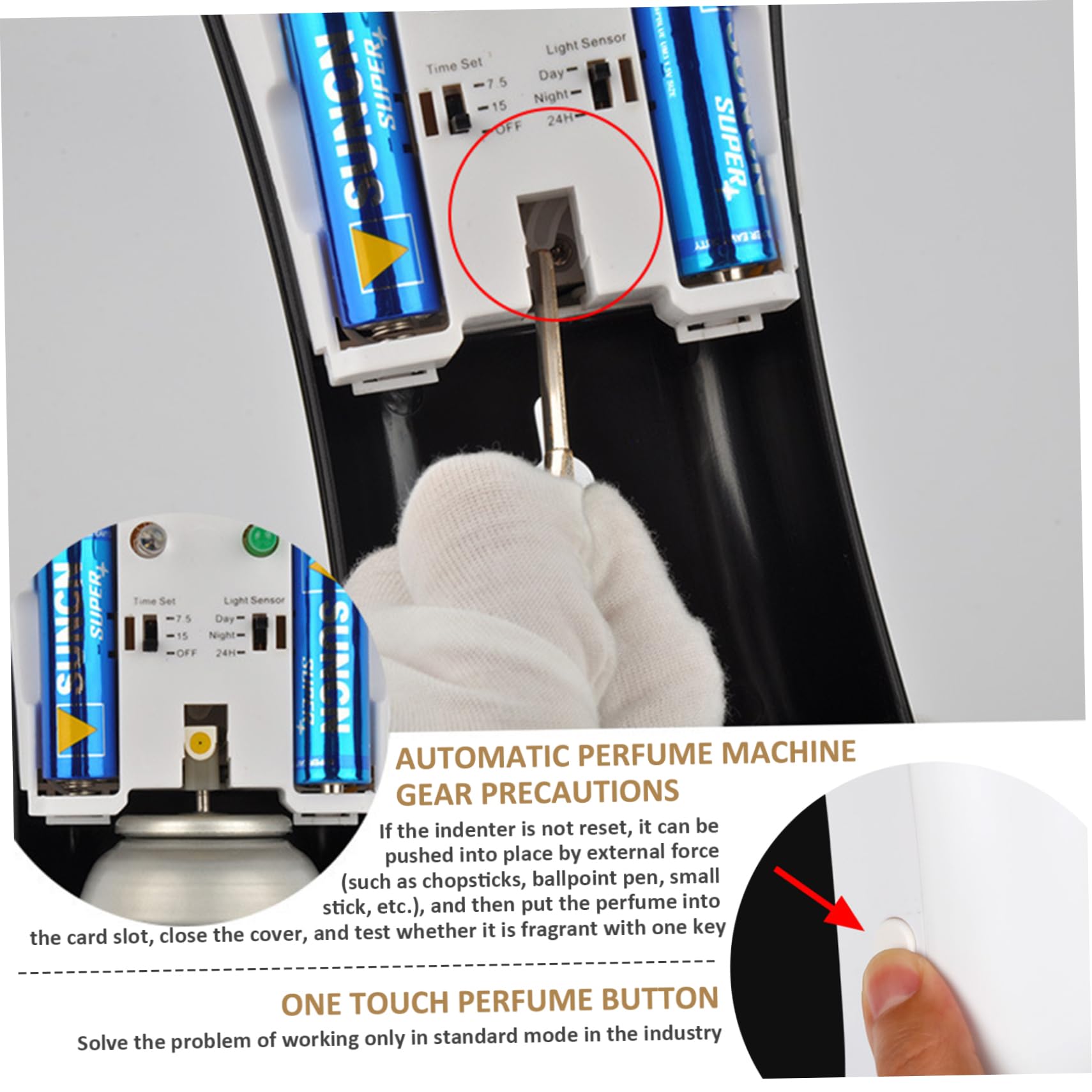 Deodorante spray automatico da 2 pezzi Deodorante spray con rilevamento automatico della luce, facile installazione, alimentato a batteria, con fragranza duratura per casa e hotel