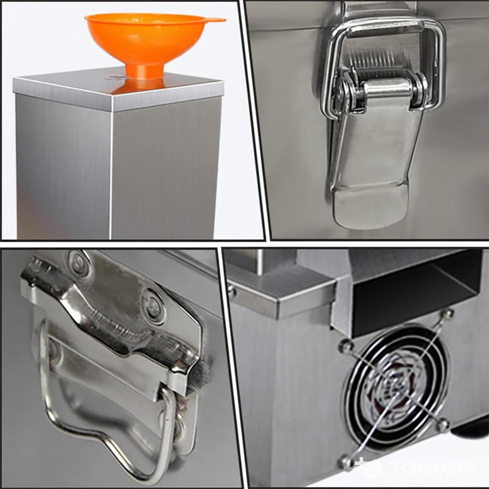Pelapatate per Aglio, Pelapatate Professionale con Ampio Radiatore, Tecnologia di Pelatura Non Distruttiva, capacità Produttiva di 300 kg/h, Materiale in Acciaio Inossidabile, Smontabile per La