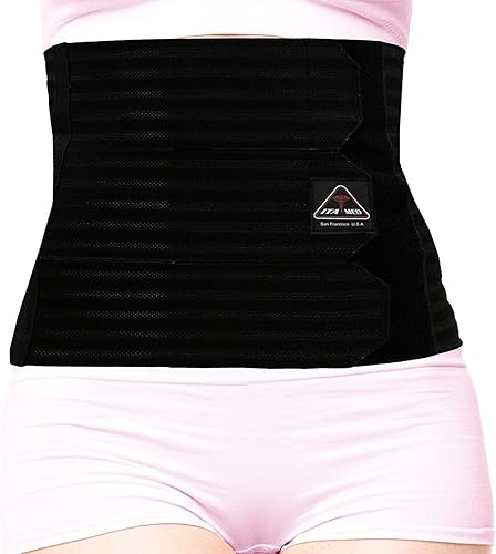 Miniatura 2 de ita-med 12inch transpirable de la mujer amplia elástico abdominal Apoyo cartón, I AB-412(W) M BL, M, Negro, 1, 1