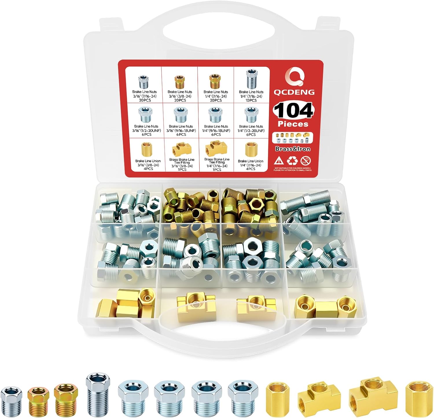 104PCS Brake Line Fittings Kit