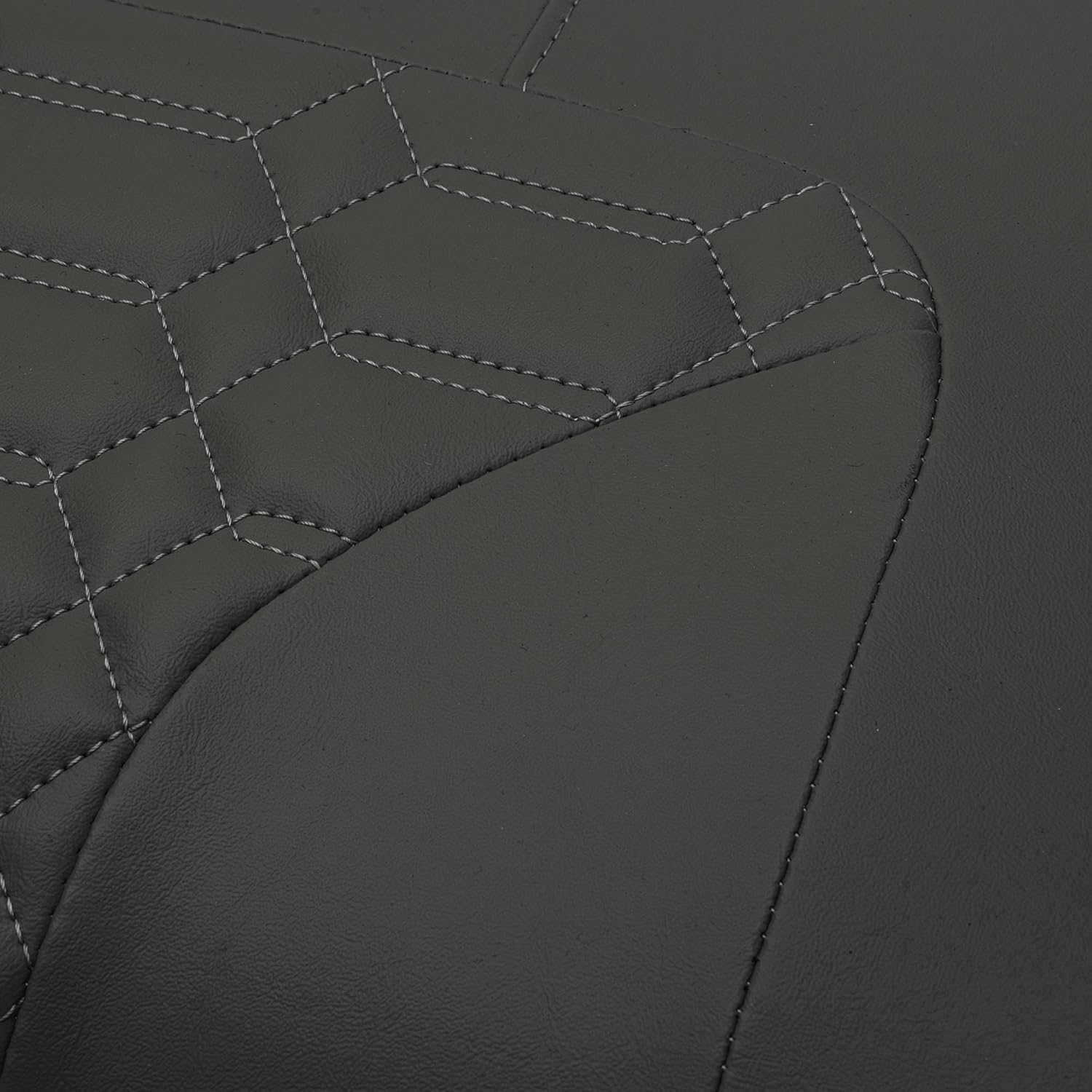 MODZ® RSC2 Custom Golf Cart Rear Seat for GTW Mach Series, Madjax Genesis 150/250/300 Rear Seat Kits - Black Base - Double Diamond Pattern