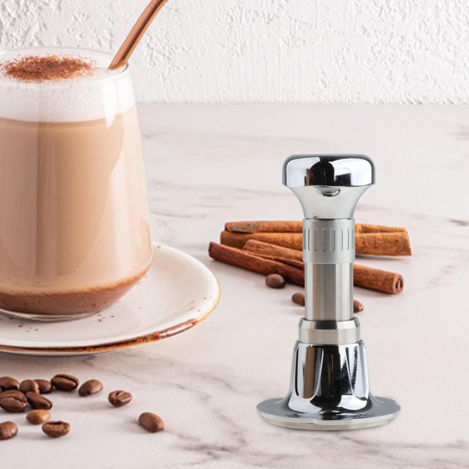 Accessorio professionale per pressatura del caffè, strumento di | pressatura, miscela per bar, esperienze di preparazione casalinga o panetterie, regolazione professionale della polvere di