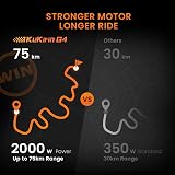 Patinete Eléctrico KuKirin G4 | 20 km/h | Autonomía 75 km | Certificado CE | IP54 | Neumáticos 11" - 3