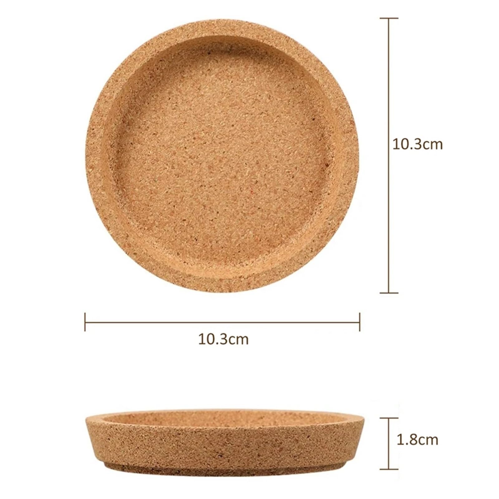 Lot de 5 Dessous de Verre en liège compatibles avec Les sous-Verres à Boissons, résistants à la Chaleur, sous-Verres Ronds naturels réutilisables compatibles avec Les Restaurants et Les Bars.
