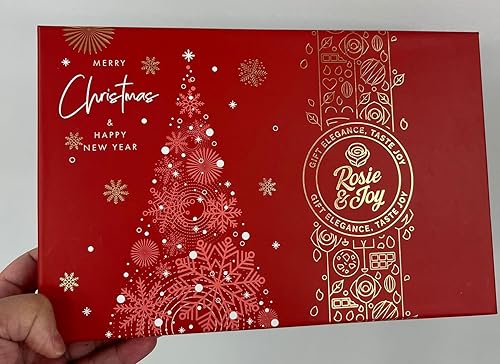 Miniatura 12 de Cesta de regalo de Navidad de galletas gourmet, 12 galletas prémium con chocolate con leche y sabores surtidos, ideal para regalos de Navidad