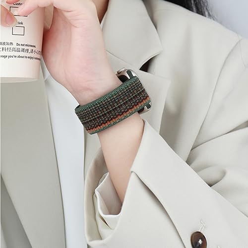 Miniatura 7 de Fgukonc Sport Loop - Correa compatible con Apple Watch Band Series 9, Ultra 2, SE, trenzada, elástica, de nailon suave, para correas de iWatch de