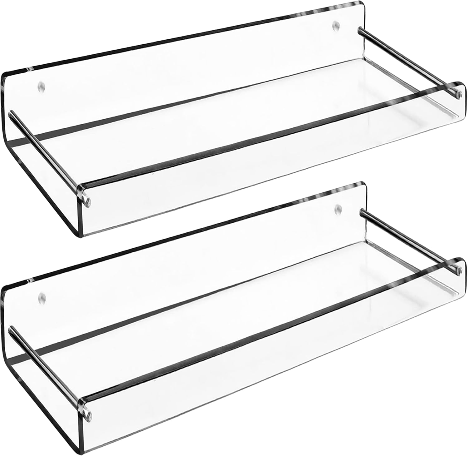 AMT 2 Pack Acrylic Floating Shelves, 15 L x 4.8 W, Ubuy Algeria