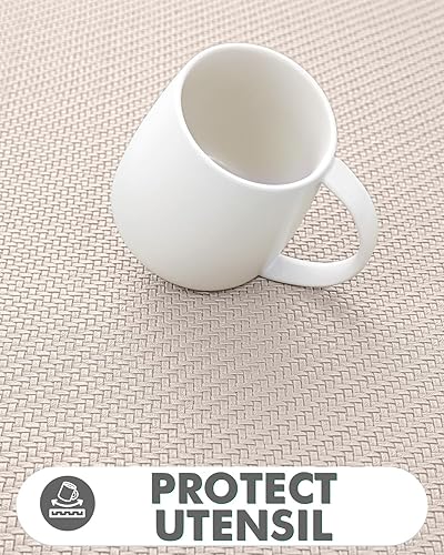 Miniatura 8 de LUMI Juego de 2 tapetes de cocina antifatiga, antideslizantes, impermeables, resistentes a las manchas, fáciles de limpiar, para cocina, lavandería,