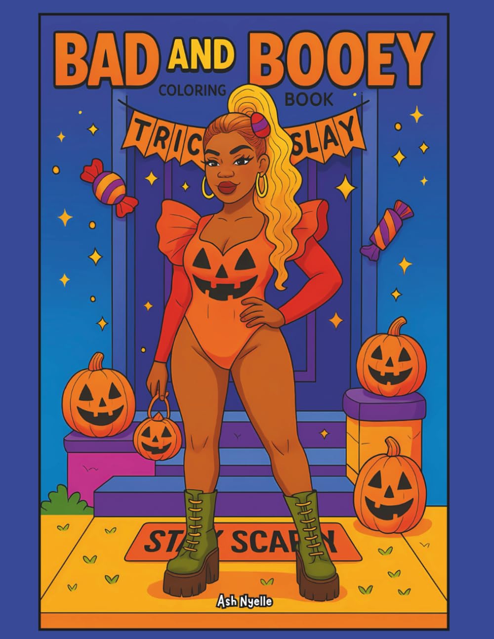 Bad and Booey: A Trick-or-Slay Baddie Coloring Book