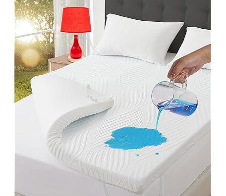 3 Inch Gel Memory Foam Mattress Topper Full Size,Waterproof Mattress Pad Cover for Pressure Relief, Bed Protector Topper with Removable ,Soft & Sleep Peacefully