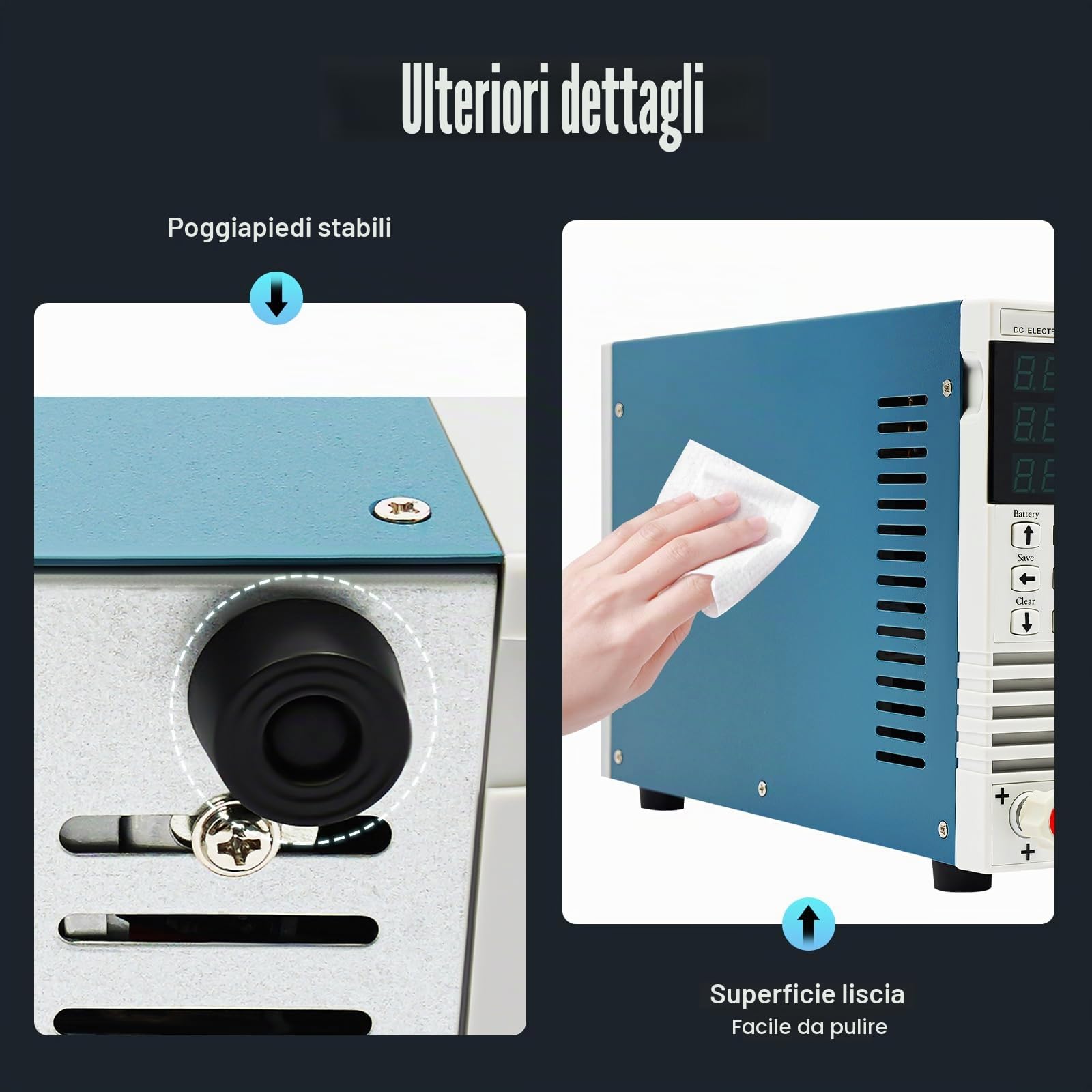 Carico elettronico DC KP184, 400 W, 0-150 V, 0-40 A, tester di carico elettronico singolo canale con CC, CV, CW e CR modalità di carico per driver LED, capacità della batteria, tester di capacità