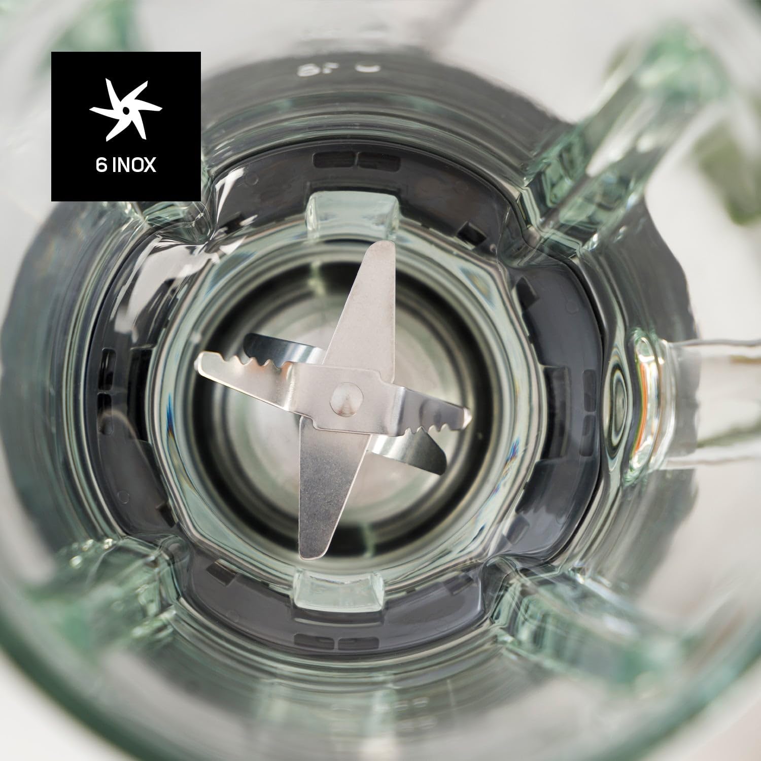 Taurus 1600 - Batidora de vaso, 1600 W, jarra cristal, 1.75 L, cuchillas de 6 filos, 5 velocidades + pulse, pica hielo, acero inoxidable, selector iluminado, inox
