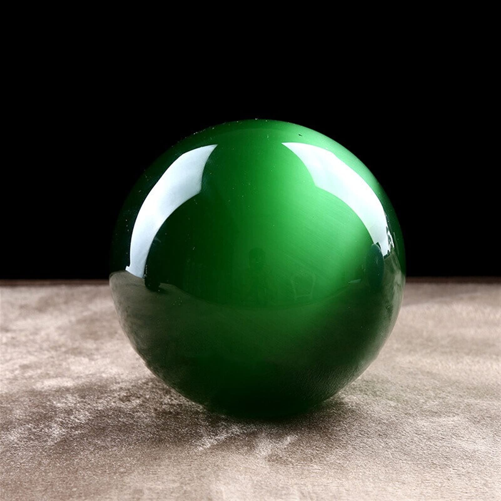 Sfera di Ornamenti di Sfera di Verde Opale Sfera di Blu Apertura Regalo Trasferimento Ottimizzazione Naturale Regalo di Artigianato Feng Shui + Base Sfera di (Verde,6 cm)