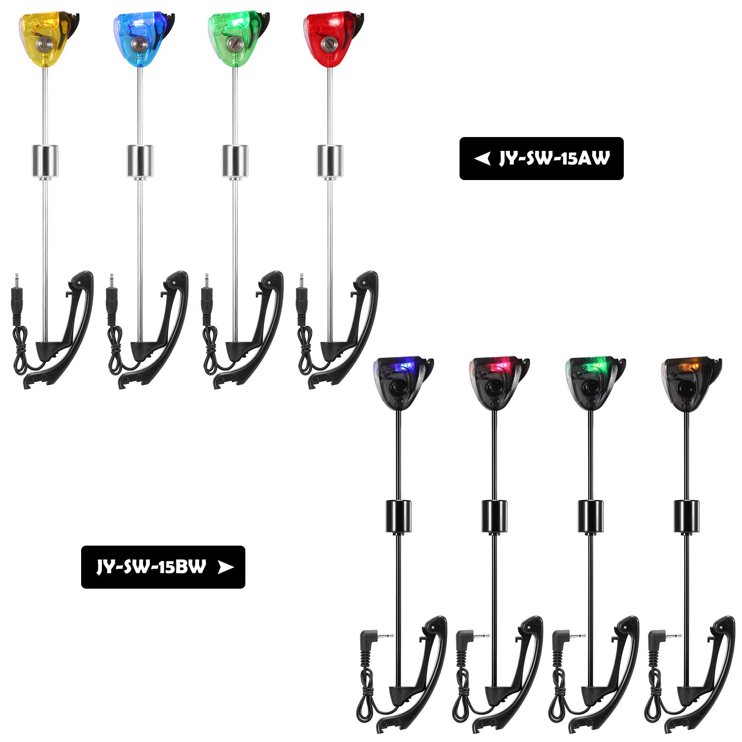 Fishing Swinger Set Indicatore di morso di Pesca alla Carpa Swinger Allarme di Pesca Digitale LED Indicatore di morso Illuminato Swinger Attrezzatura da Pesca