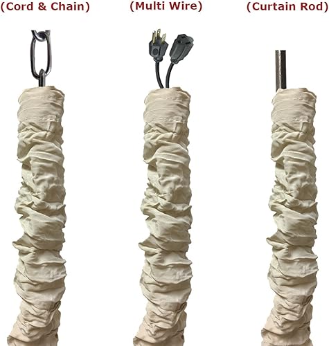 Vista 23 de Royal Designs, Inc - Funda para cadena y cordón de tela con cierre táctil Dorado antiguo