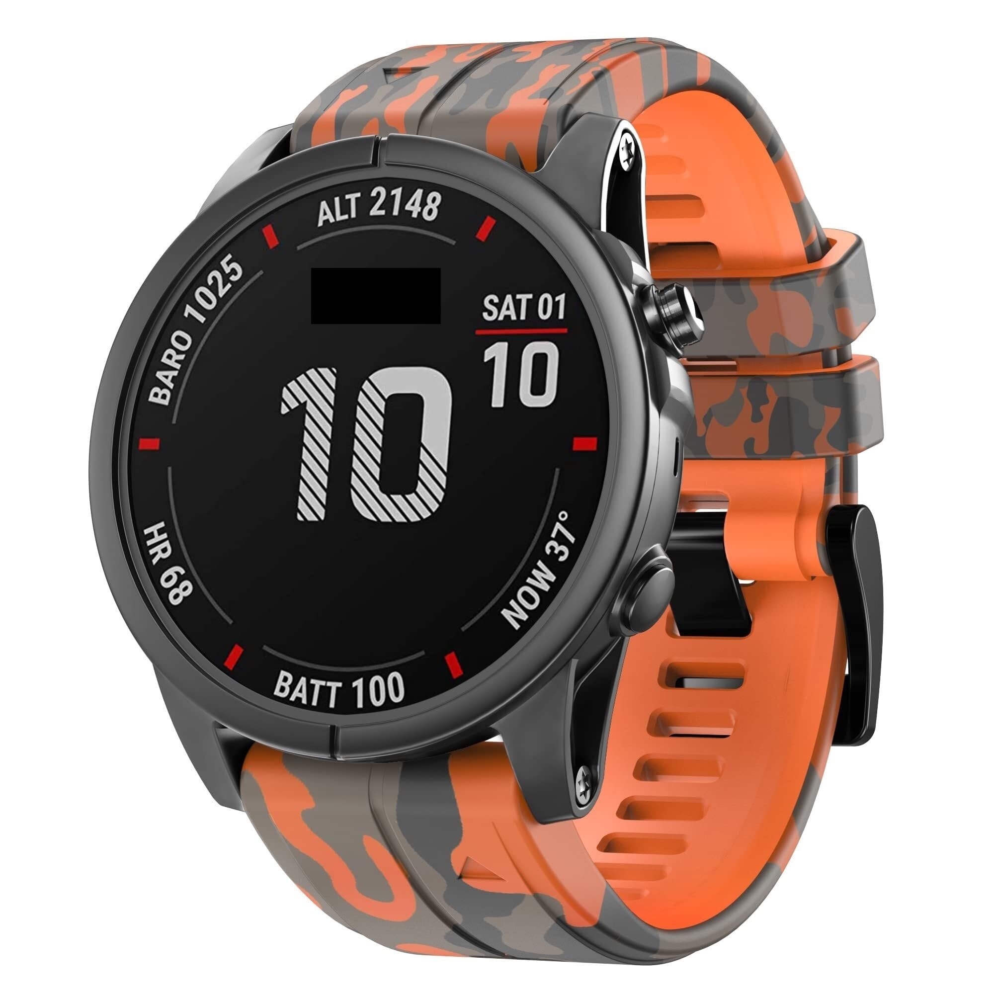 Do pasków Fenix 7X, silikonowe paski do zegarków 26 mm, zamiennik do smartwatchy Fenix 5X / Fenix 5X Plus/Fenix 6X / Fenix 6X Pro/Tactix Delta/Descent Mk2i