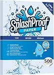Printer Paper - 8.5" x 11", 5 Mil Waterproof Paper, Laser Printer & Copy Machine Compatible (8.5" x 11" - Letter, 100 Sheets)