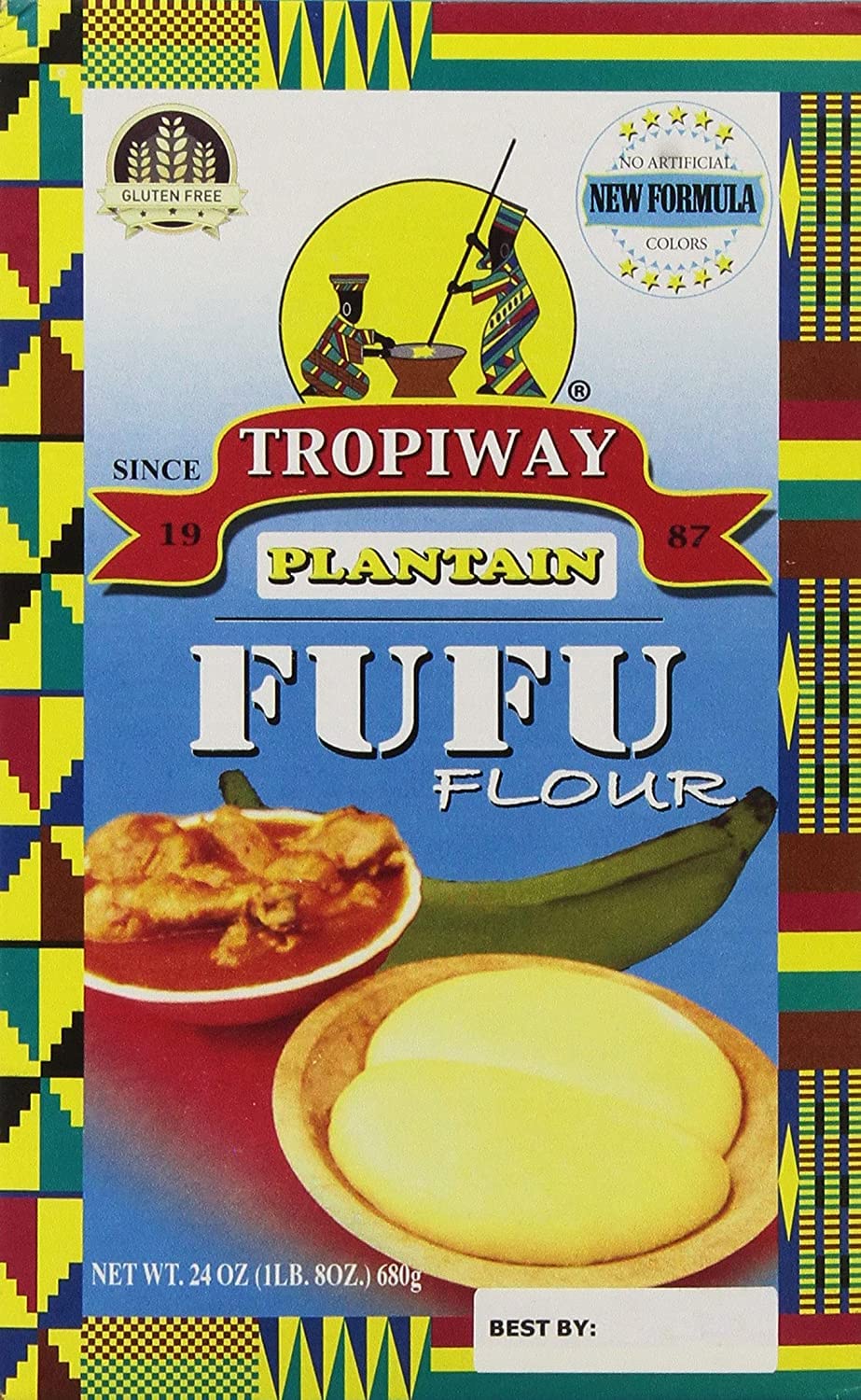Piantaggine Fufu Farina 24 oz - Confezione da 4