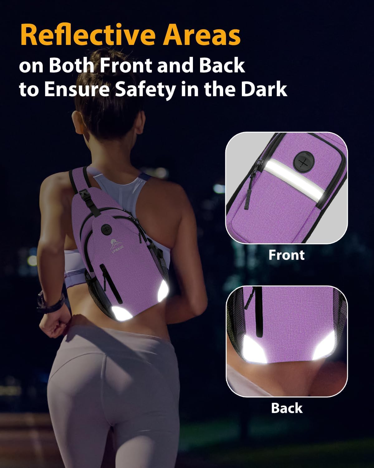 Structured Sling Backpack with Oversized Strap Pocket (Fits Power Bank) - Heavy Duty Water Resistant Crossbody Bag for Tech & Travel - Thick Padded Bottom Anti-Theft Daypack (Fits Tablet/Console) - Image 7