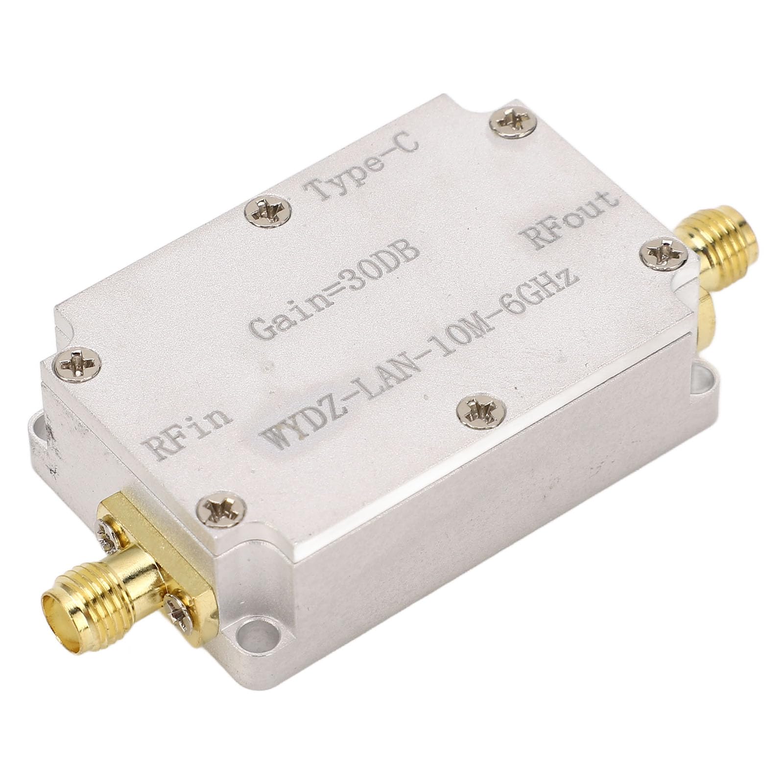 RF-Breitbandverstärker LNA Low Noise Amplifier High Gain SMA-Buchse für Radio 10M-6Ghz