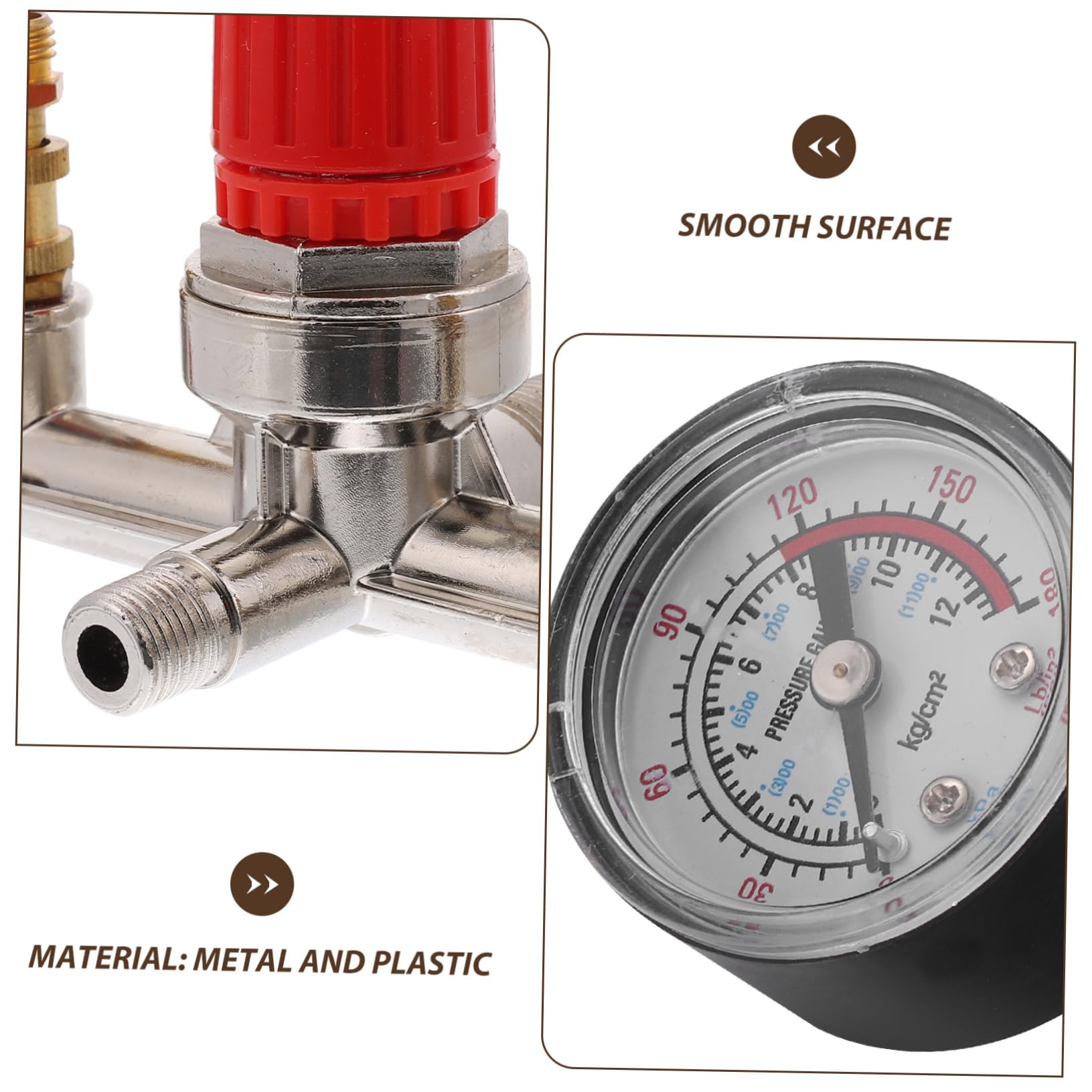 Pressostato per Compressore Aria 175psi 16a con Manometri | Regolatore di Pressione con Controllo Integrato, Accessorio per Compressore Aria, Struttura Metallo-plastico