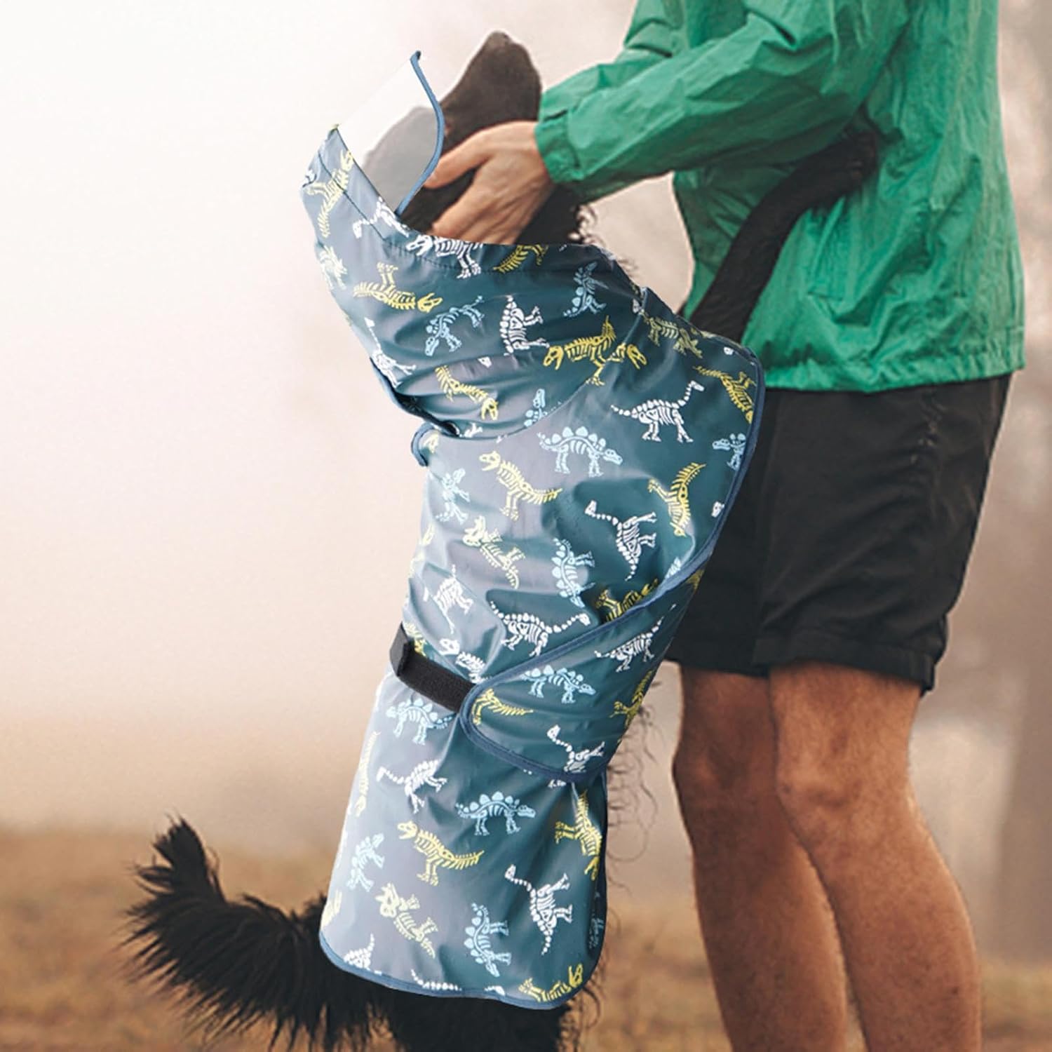 Pet Raincoat Hooded Lightweight Waterproof Windproof Snowproof Rain Jacket | Clothes Lightweight Adjustable Snowproof Windproof Hoodies for Daily Dog Walking Outdoor Rainy Stormy Snowy Weather