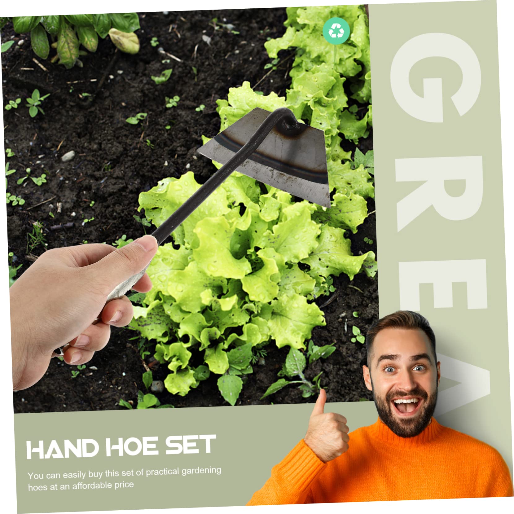 BESPORTBLE 2 Piezas De Azadas Pequeñas Herramienta De Excavación Manual Azadas De Cultivo Azadas De Mano Azadas De Jardinería Azadas De Mano Agrícolas Suministros De Jardinería