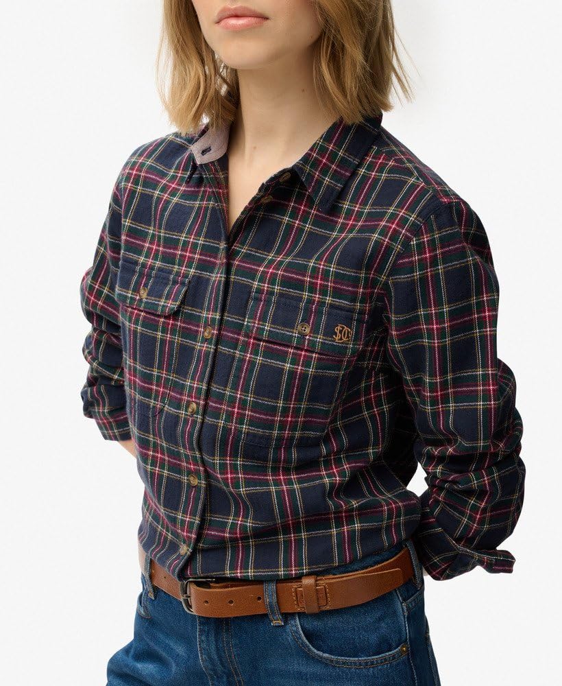 Superdry Damska koszula flanelowa w kratę