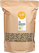 teeverliebt - Basischer Kräutertee 1000 g loser Tee mit 49 erlesenen Bio-Kräutern, Basischer Wohlfühl-Tee mit Löwenzahn, Alantwurzel, Salbei, Brennessel, Zimt, Apfel uvm.
