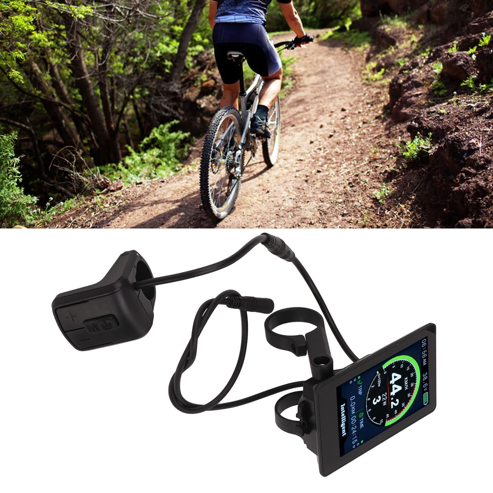 Compteur D'affichage de Vélo électrique, Compteur de Couleur de Vélo de Montagne étanche 860C Accessoires de Vélo en Verre Trempé