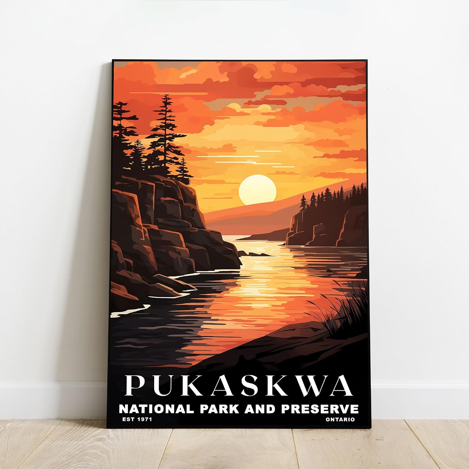 Pukaskwa National Park Poster - Canada National Park Prints | Vintage Travel Wall Art for Home & Office | Nature-Inspired Travel Decor (Unframed)