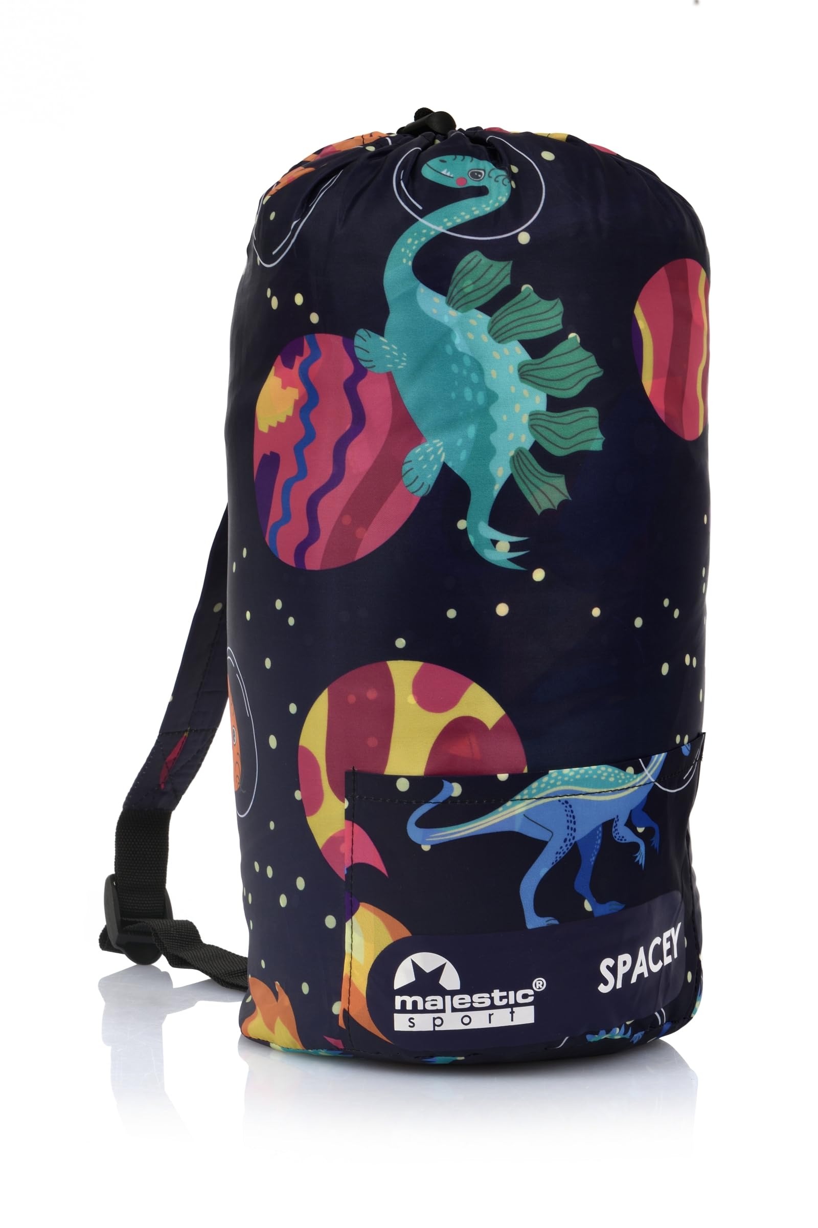 Spacey śpiwór dziecięcy, 170 x 60 cm, w kształcie mumii, z podwójnym zamkiem błyskawicznym, sznurkiem i pokrowcem na plecak – optymalna izolacja na kemping i wycieczki szkolne