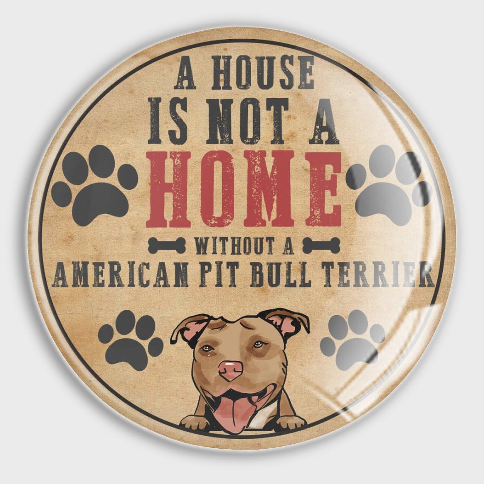 Aimants American Pit Bull Terrier en verre pour déclarer votre amour