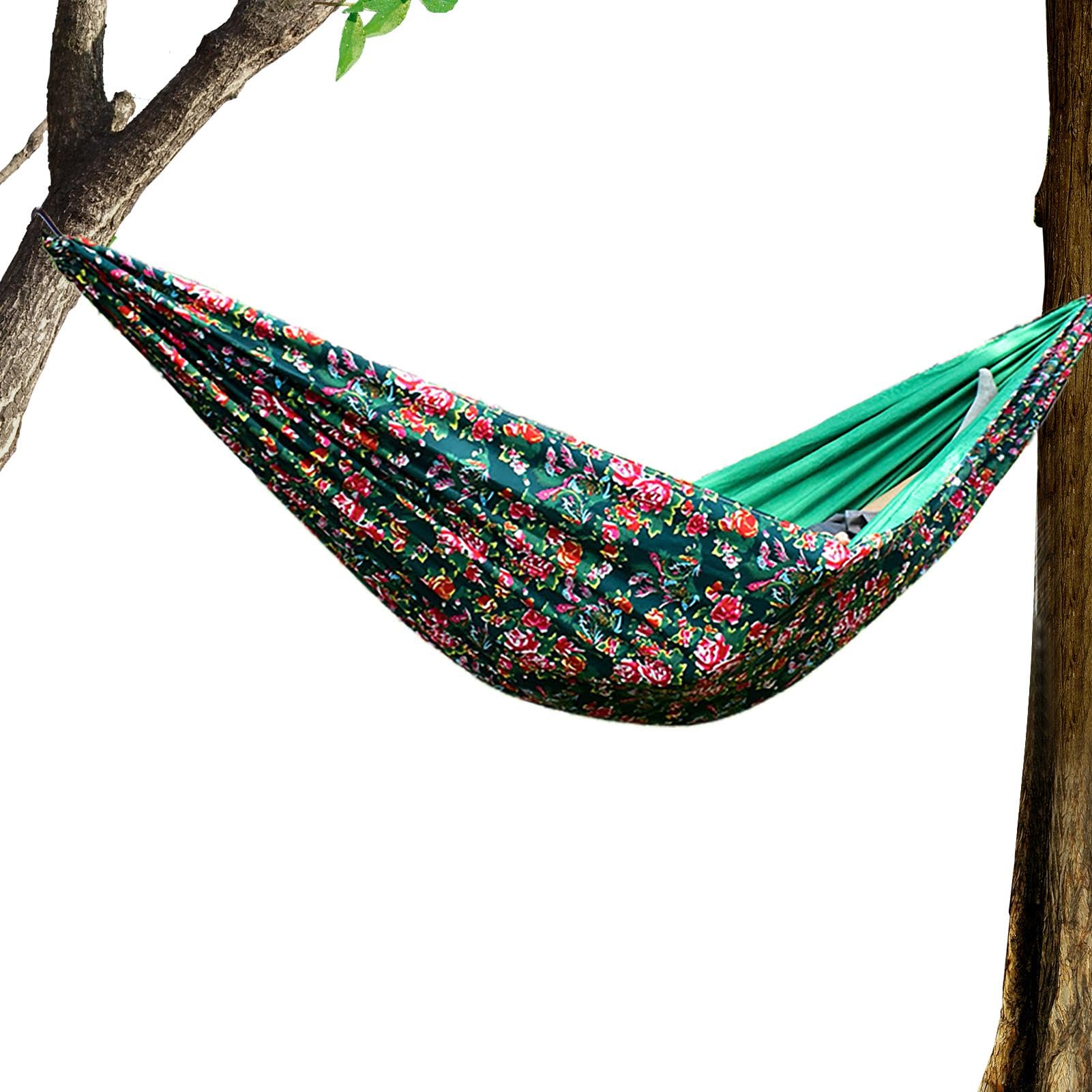 Hammock a 2 persone, amaca da campeggio all'aperto Hammock Tree Travel | 106 x 55 pollici di marcia da trekking per le attività da escursionismo, interno a