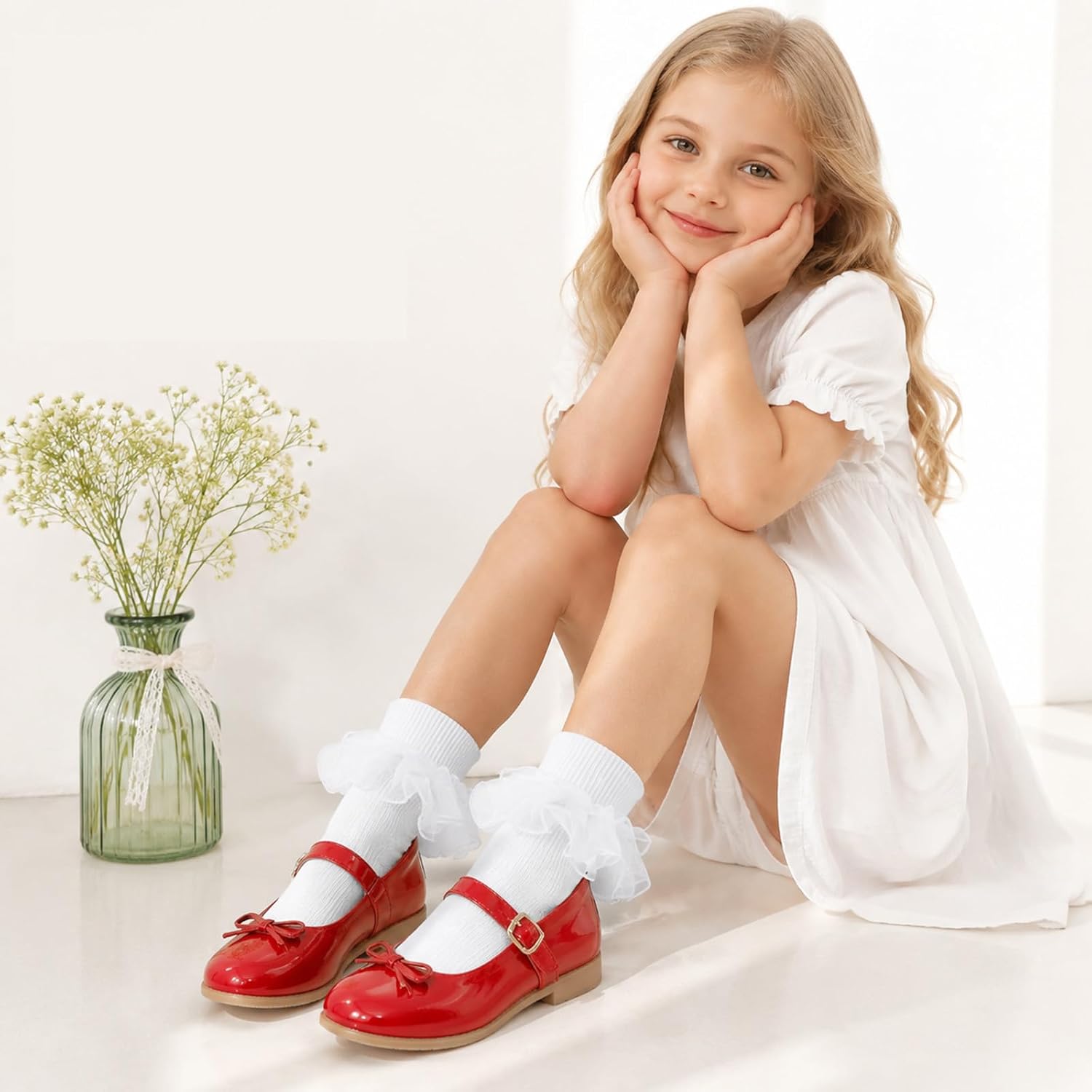 Girls Ruffle Socks for Dress
