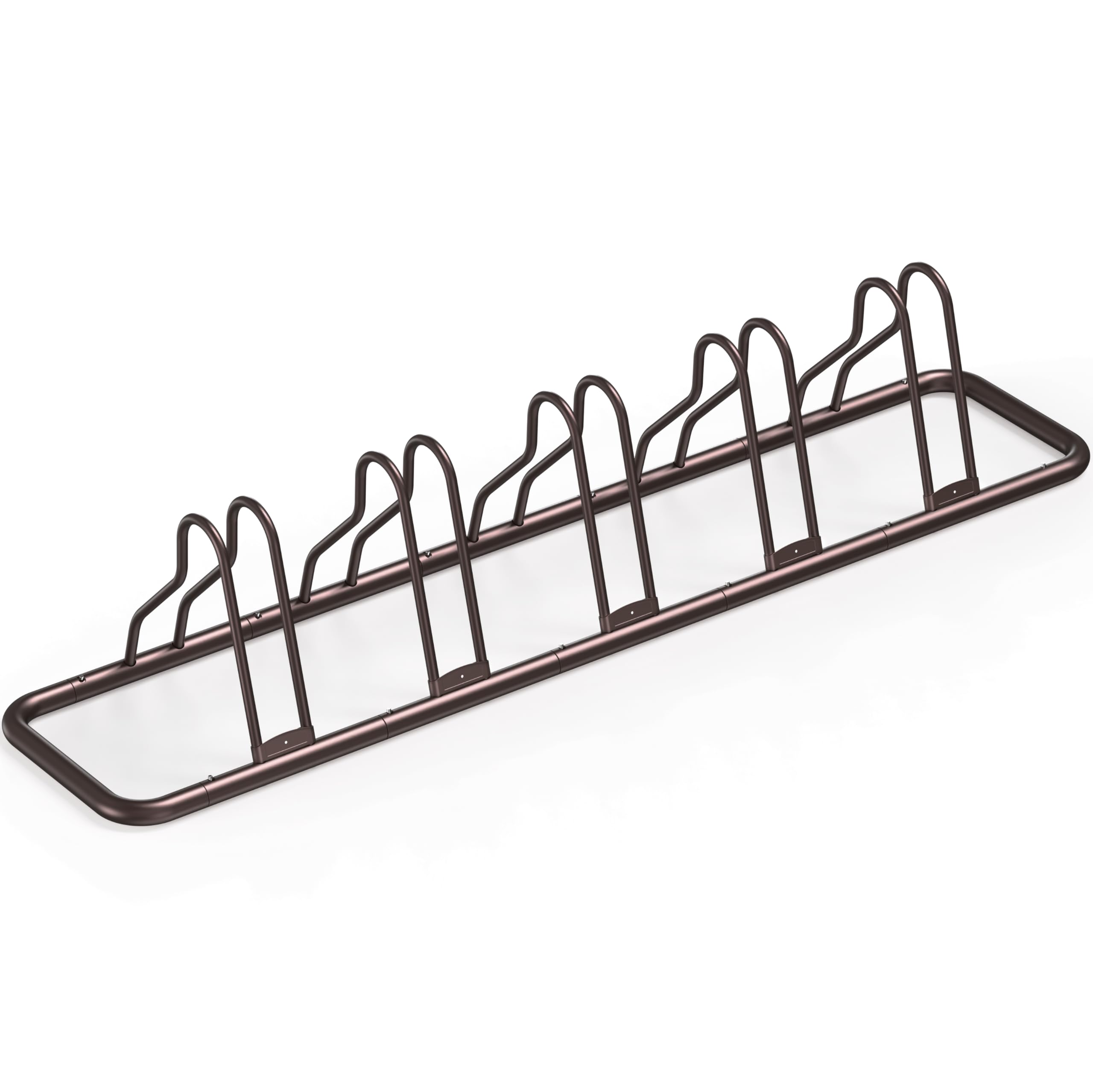 Simple Houseware 5-Bike Adjustable Floor Storage Rack for Garage, Bronze