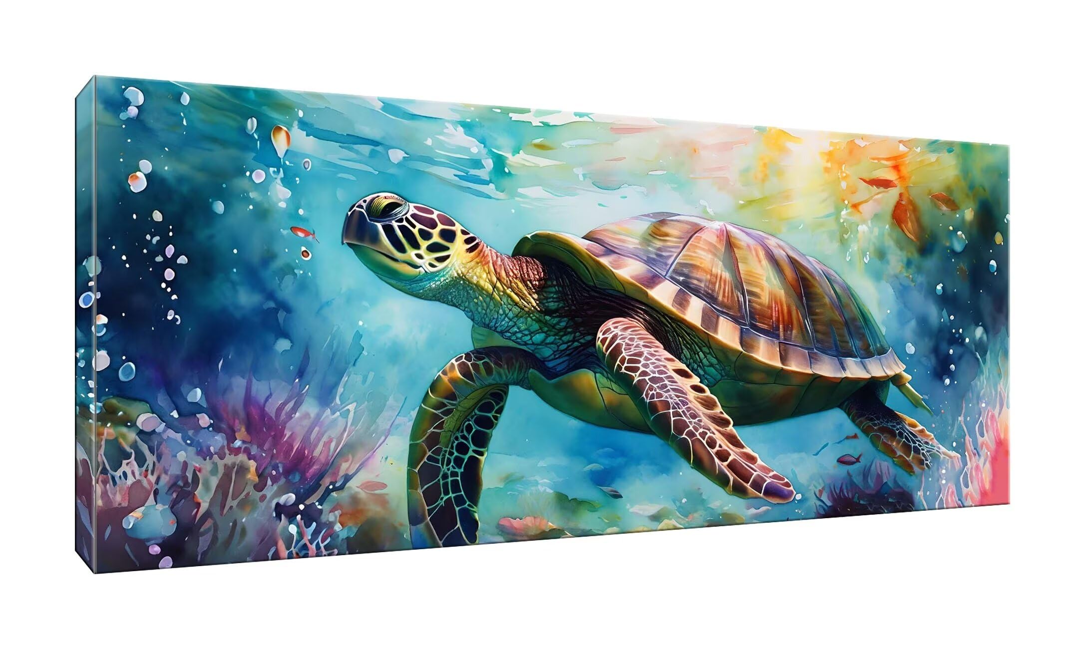 Diamond Painting Fondale Marino Con Tartaruga - Kit Completo 5D Per Decorazione Casa - Foto 8