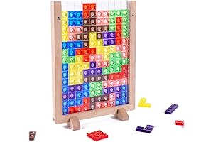 Wooden Tetris Block Puzzle Brain Teasers Toy