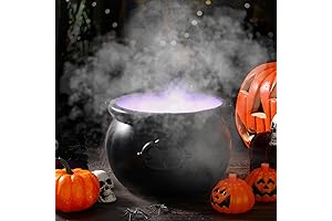 Wettarn 8" Halloween Witch Cauldron Fogger with Handle