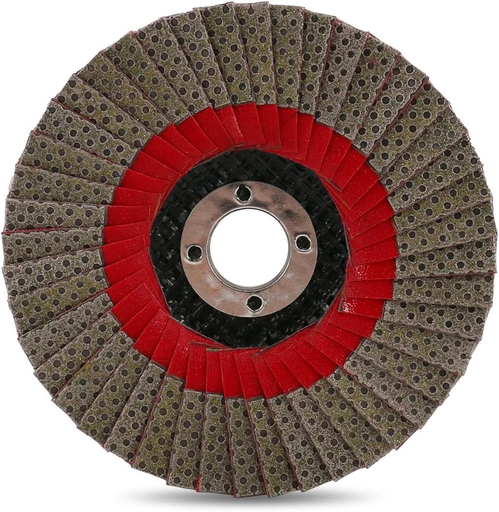 Z-LION 4" Diamond Flap Sanding Disc Grit 60 Angle Grinder Flap Disc Wheel