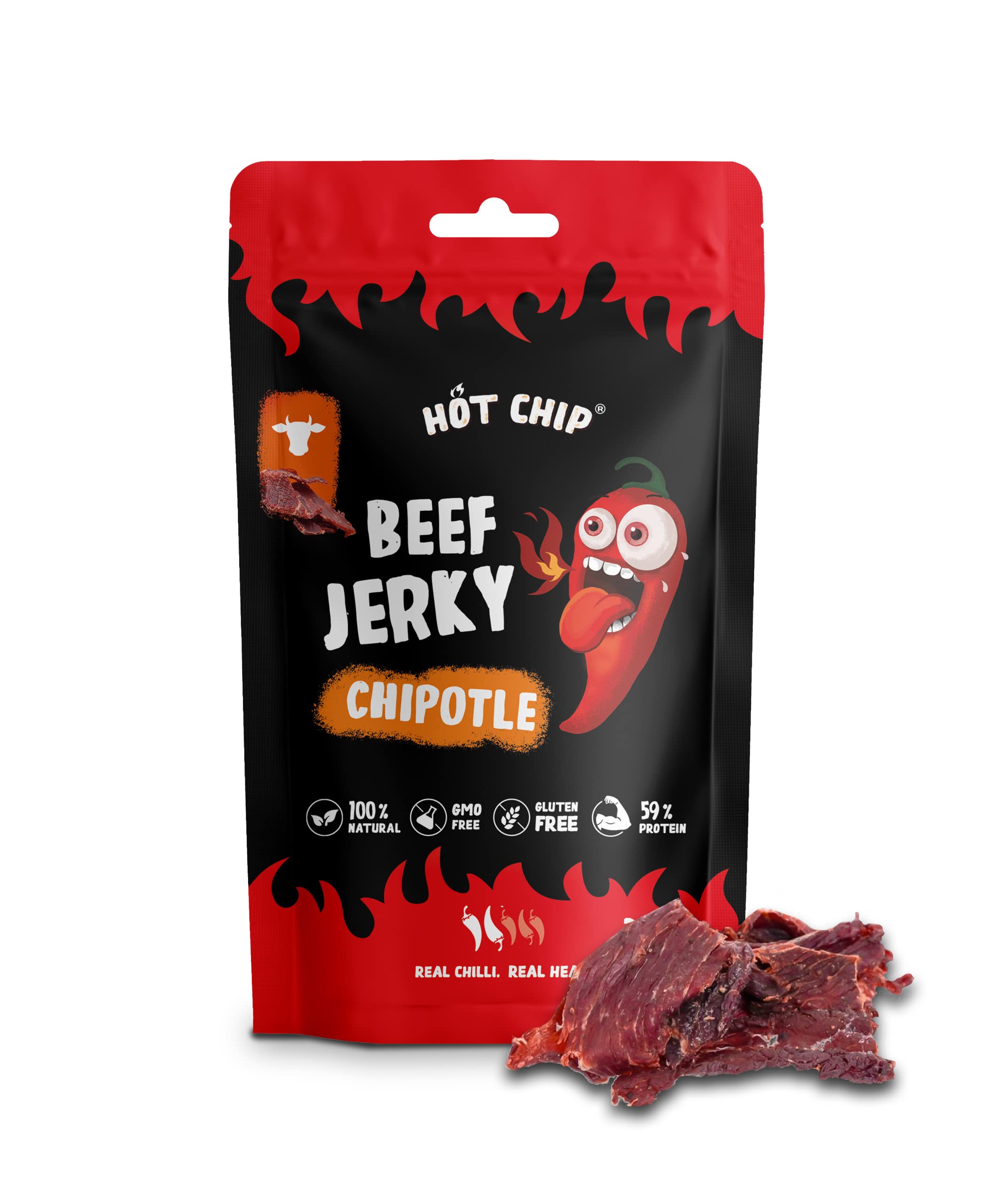 HOT CHIP JERKY CHILLI CHIPOTLE 25 g